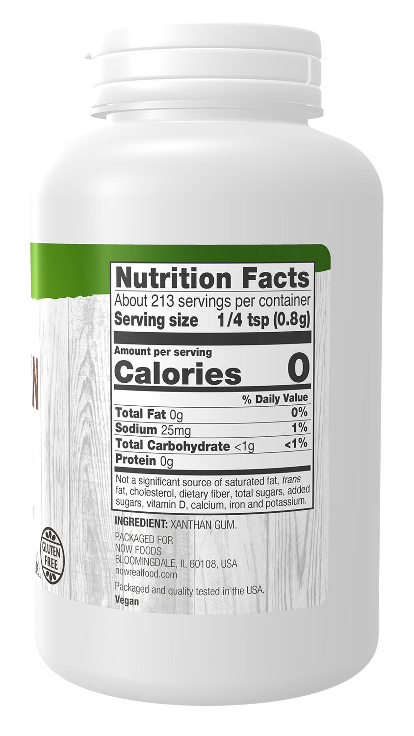 NOW Foods, Xanthan Gum Powder, Gluten-Free Thickener, 6 oz