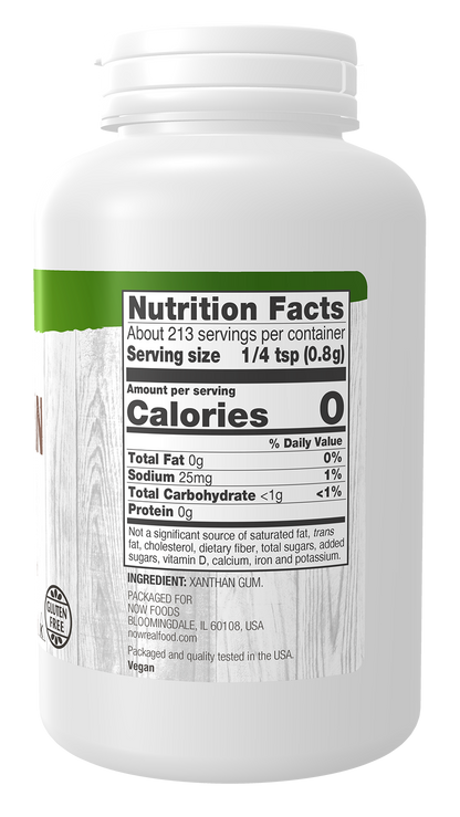 NOW Foods, Xanthan Gum Powder, Gluten-Free Thickener, 6 oz