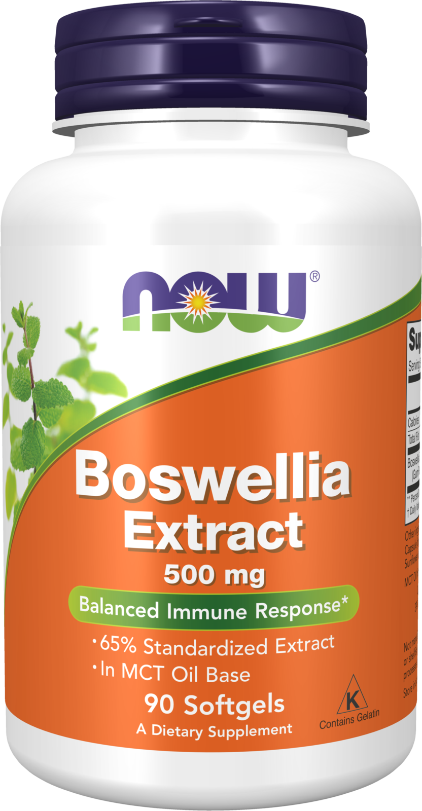 NOW Supplements, Boswellia Extract 500 mg in MCT Oil Base, 90 Softgels