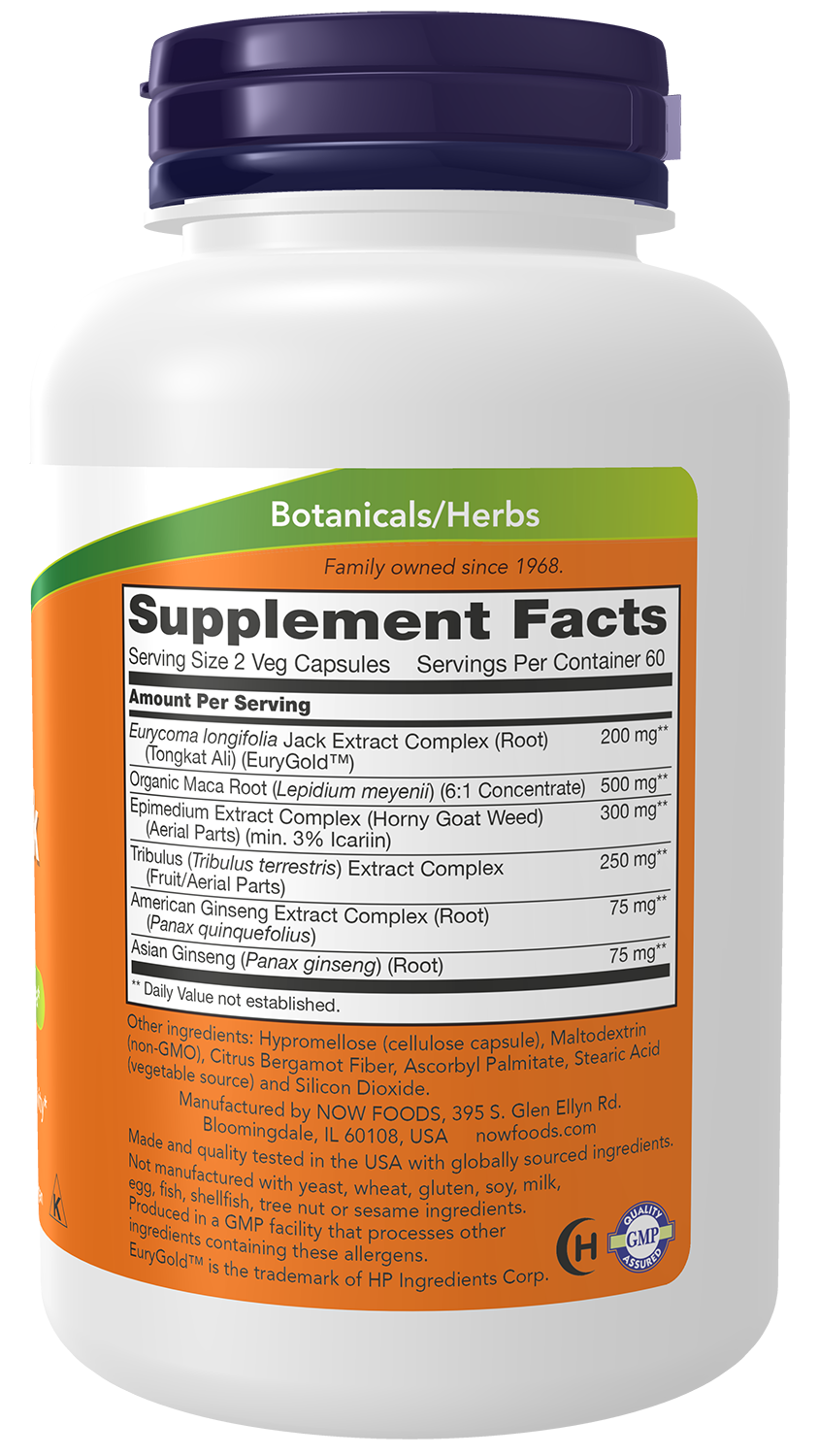 NOW Supplements, TestoJack™ 200 with Tongkat Ali, Tribulus, 120 Veg Caps