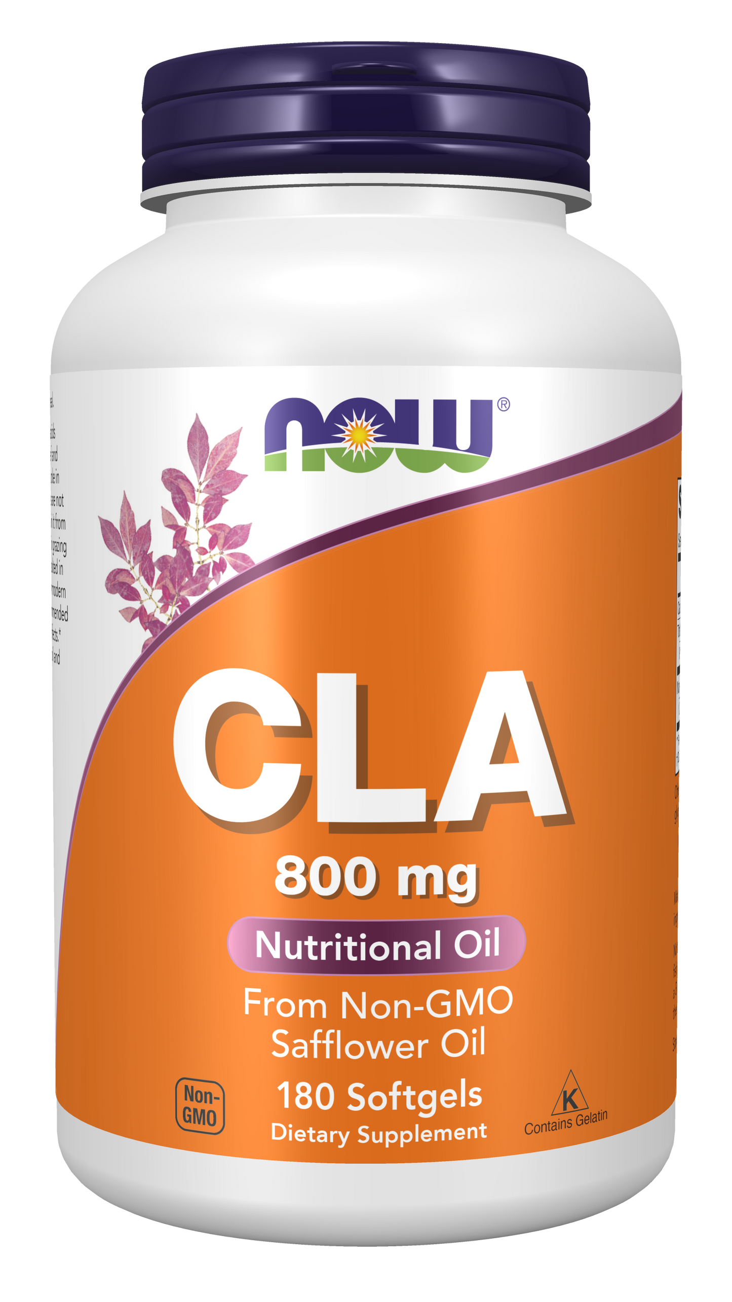 NOW Supplements, CLA 800 mg, Nutritional Oil, 180 Softgels