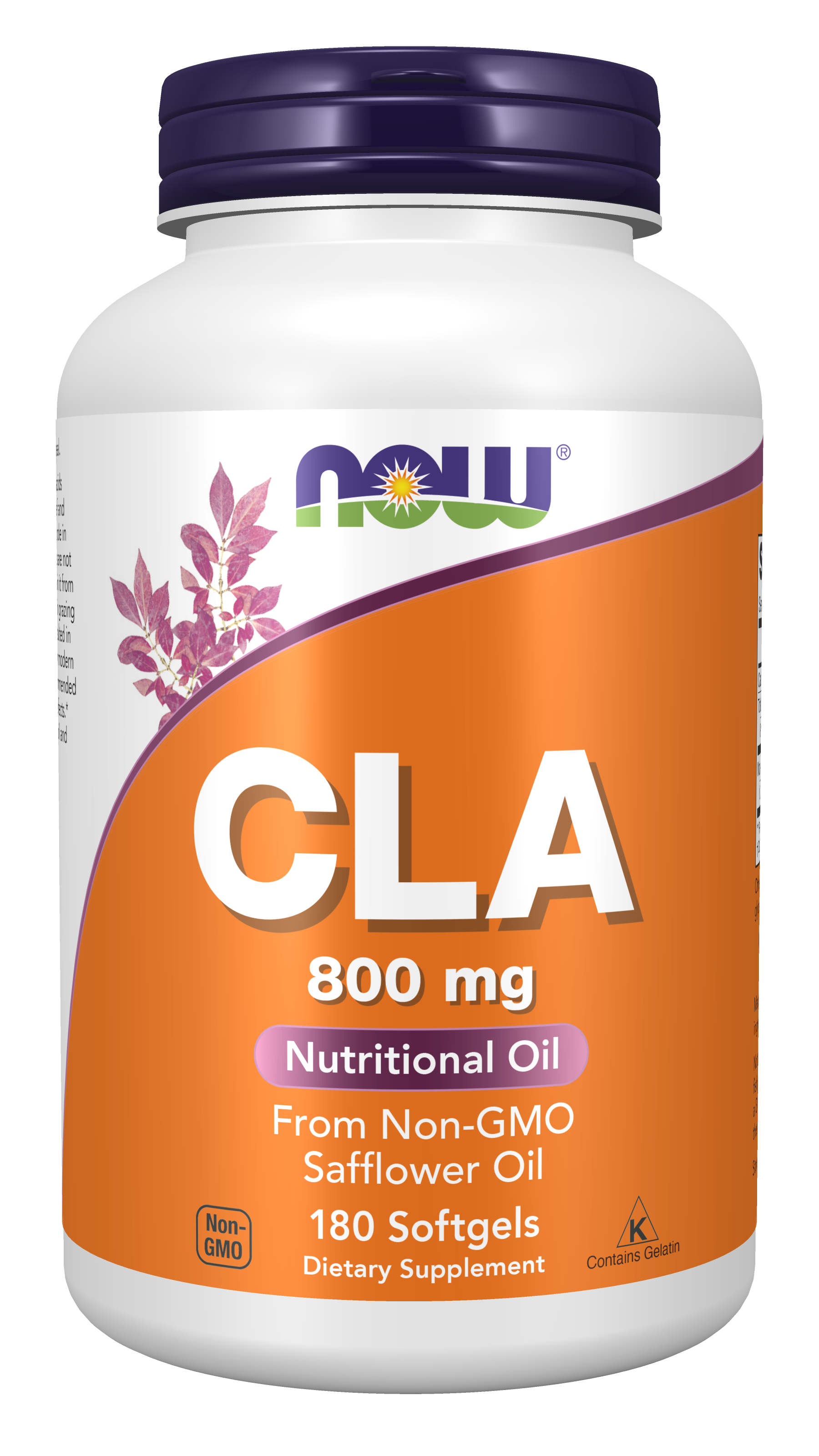 NOW Supplements, CLA 800 mg, Nutritional Oil, 180 Softgels