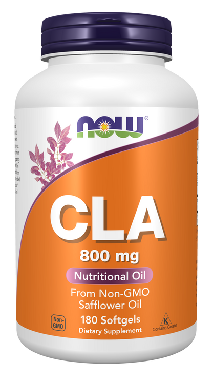 NOW Supplements, CLA 800 mg, Nutritional Oil, 180 Softgels