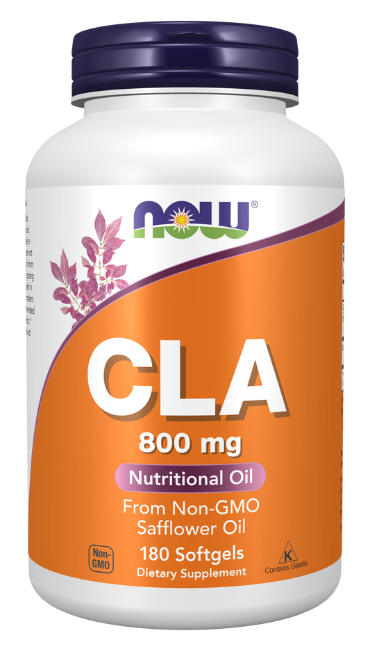 NOW Supplements, CLA 800 mg, Nutritional Oil, 180 Softgels