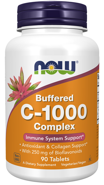 NOW Supplements, Vitamin C-1000 Complex, Buffered, 90 Tabs