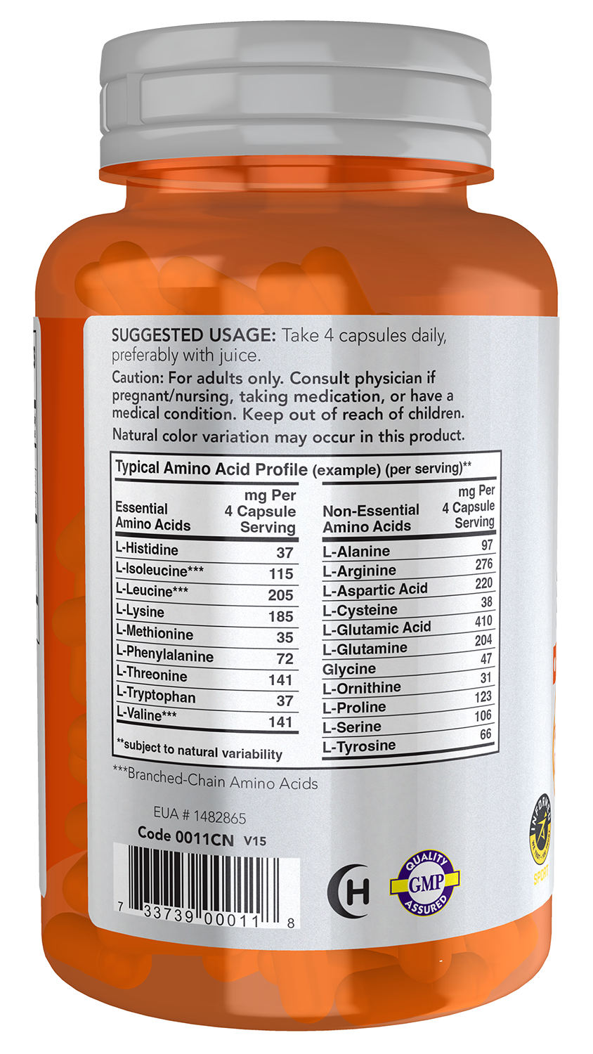 NOW Sports, Amino Complete™, Protein Blend with 20 Aminos, 120 Veg Caps