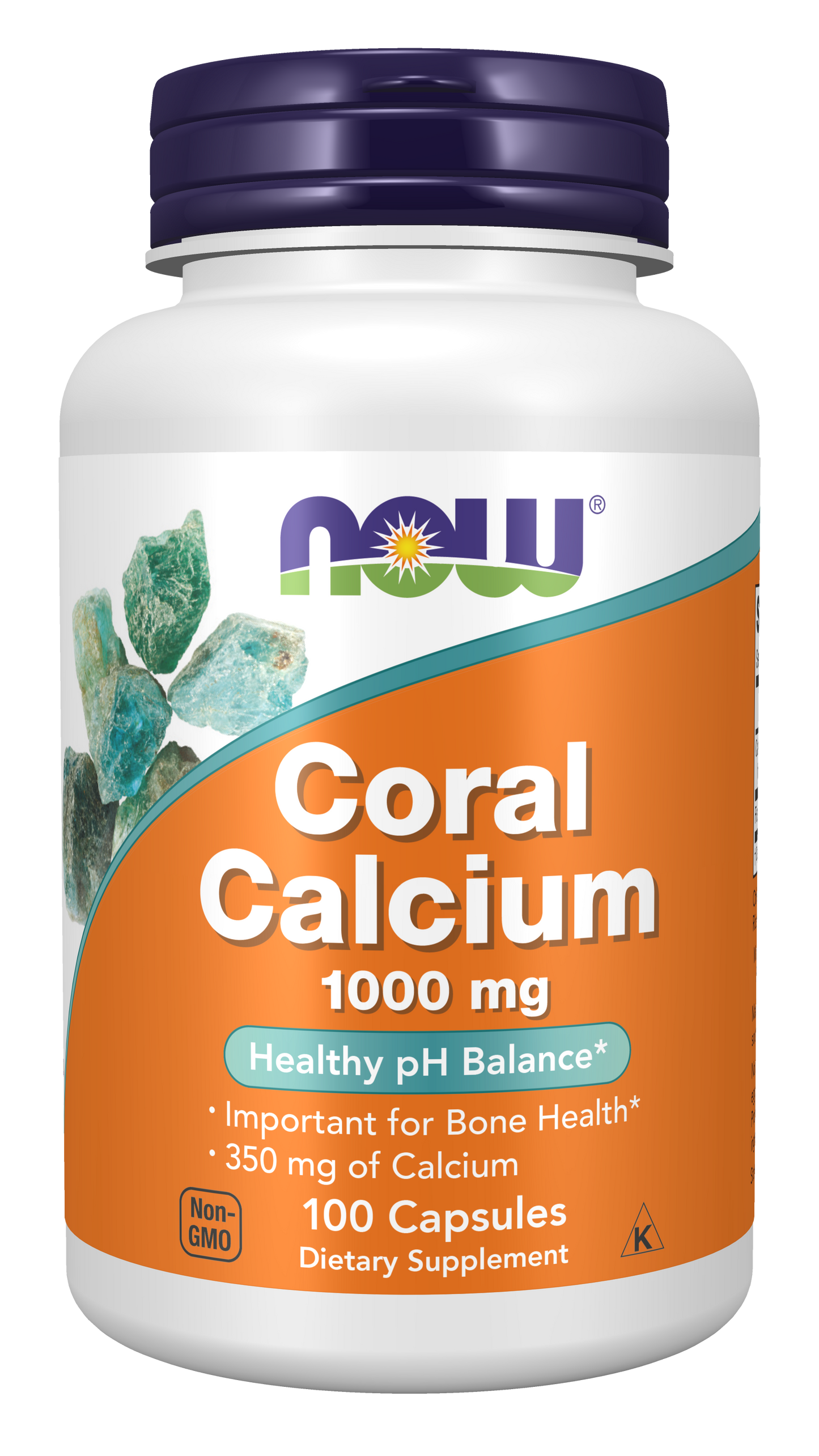 NOW Supplements, Coral Calcium 1,000 mg, Bone Health*, 100 Veg Caps