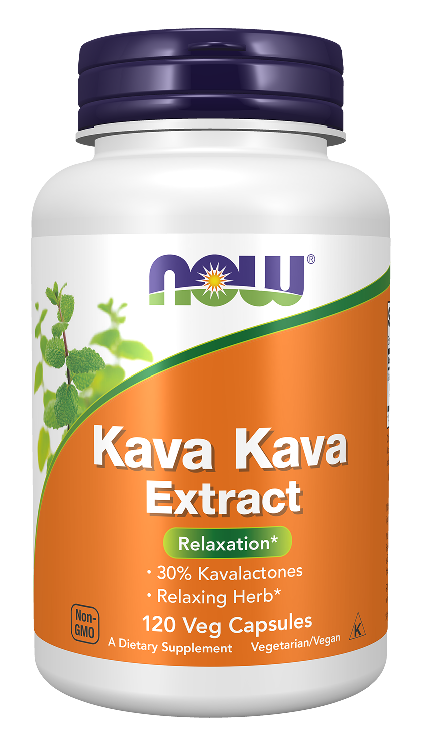 NOW Supplements, Kava Kava Extract Extract, 30% Kavalactones, 120 Veg Caps
