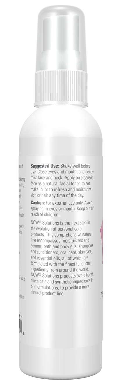 NOW Solutions, Rosewater Rejuvenating Mist, All Skin & Hair Types, 4 fl. oz