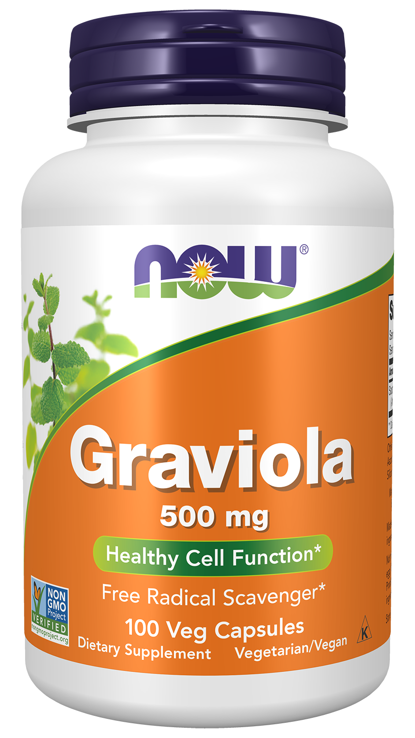 NOW Supplements, Graviola 500 mg, Healthy Cell Function*, 100 Veg Caps