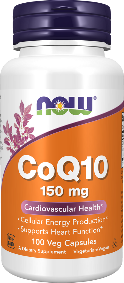 NOW Supplements, CoQ10 150 mg, Pharmaceutical Grade, 100 Veg Caps