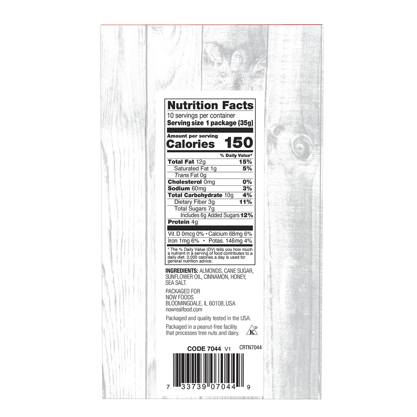 NOW Foods, Cinnamon Honey Coated Almonds, Small Batch, 10 Single Packets