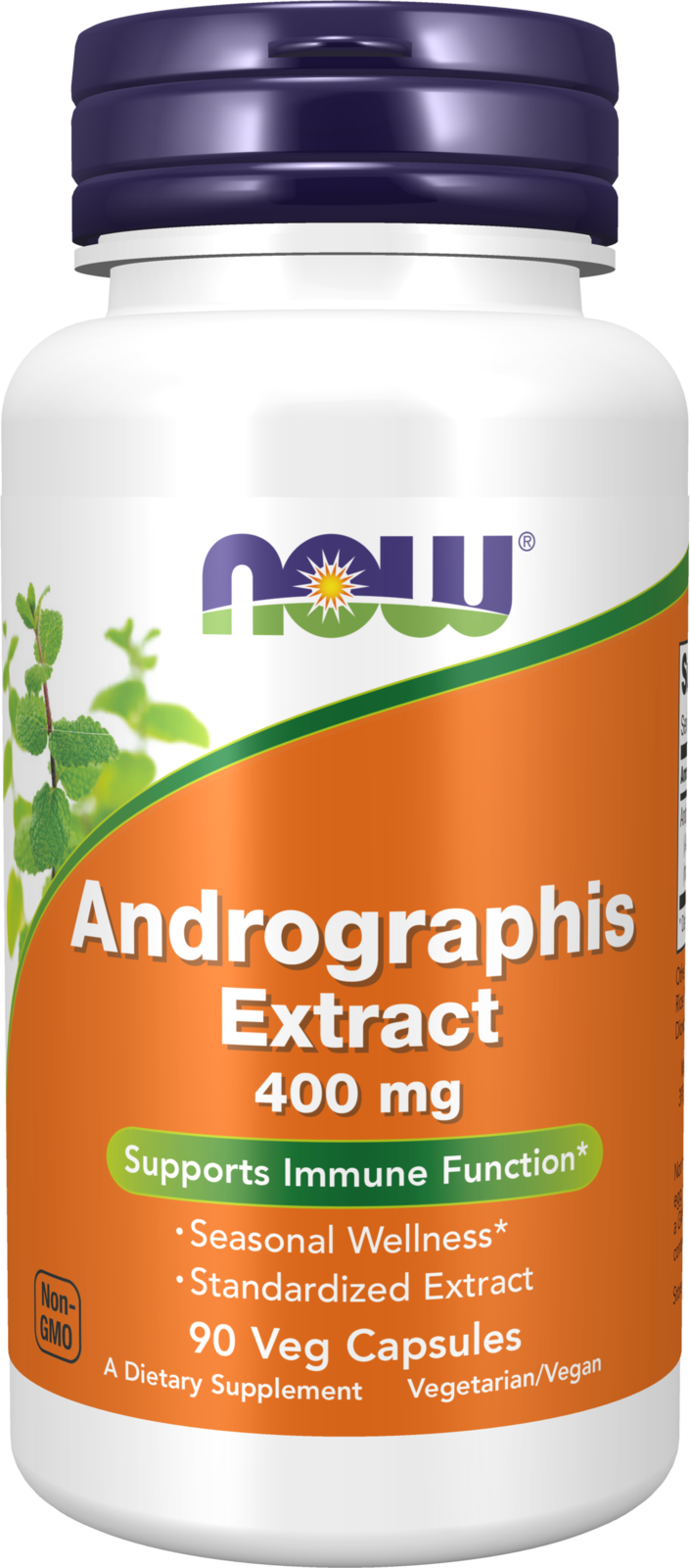 NOW Supplements, Andrographis Extract 400 mg Standardized Ext, 90 Veg Caps