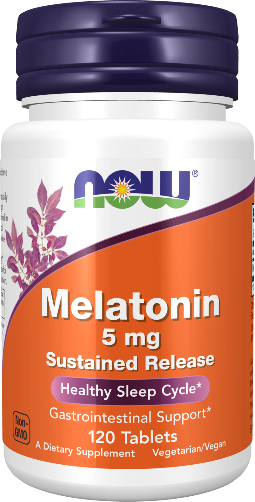 NOW Supplements, Melatonin 5 mg, Sustained Release, 120 Tabs