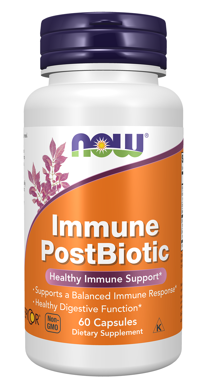 NOW Supplements, Immune PostBiotic, Healthy Immune Support*, 60 Capsules