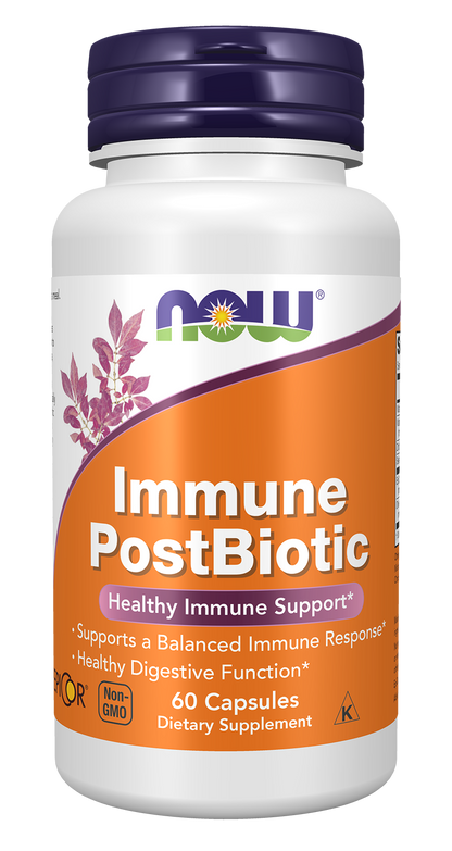 NOW Supplements, Immune PostBiotic, Healthy Immune Support*, 60 Capsules