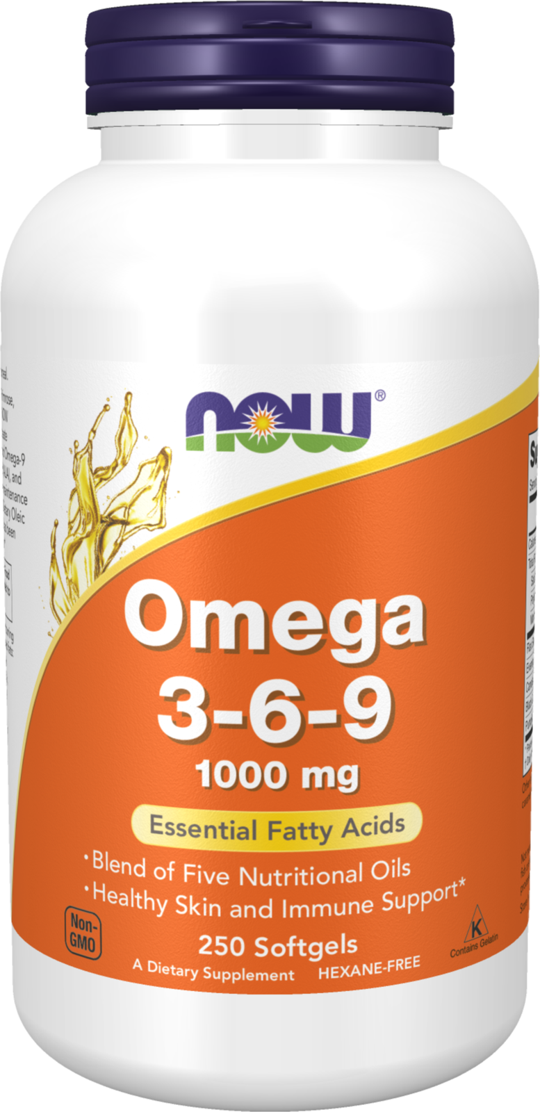NOW Supplements, Omega 3-6-9 1000 mg, 250 Softgels