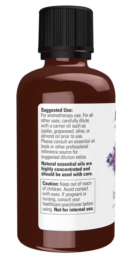 NOW Essential Oils, Lavender Oil, Steam Distilled, Undiluted, 2 fl. oz