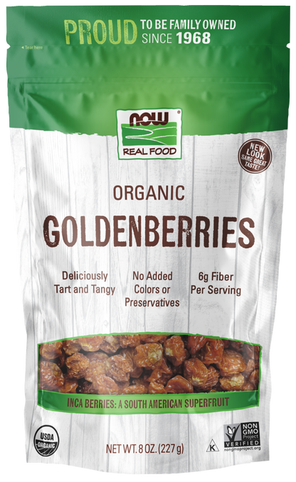 NOW Foods, Organic GoldenBerries, South American Superfruit, 8 oz