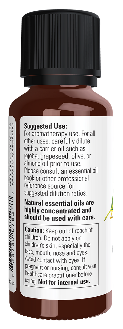 NOW Essential Oils, Eucalyptus Radiata Oil, Steam Distilled, 1 fl. oz