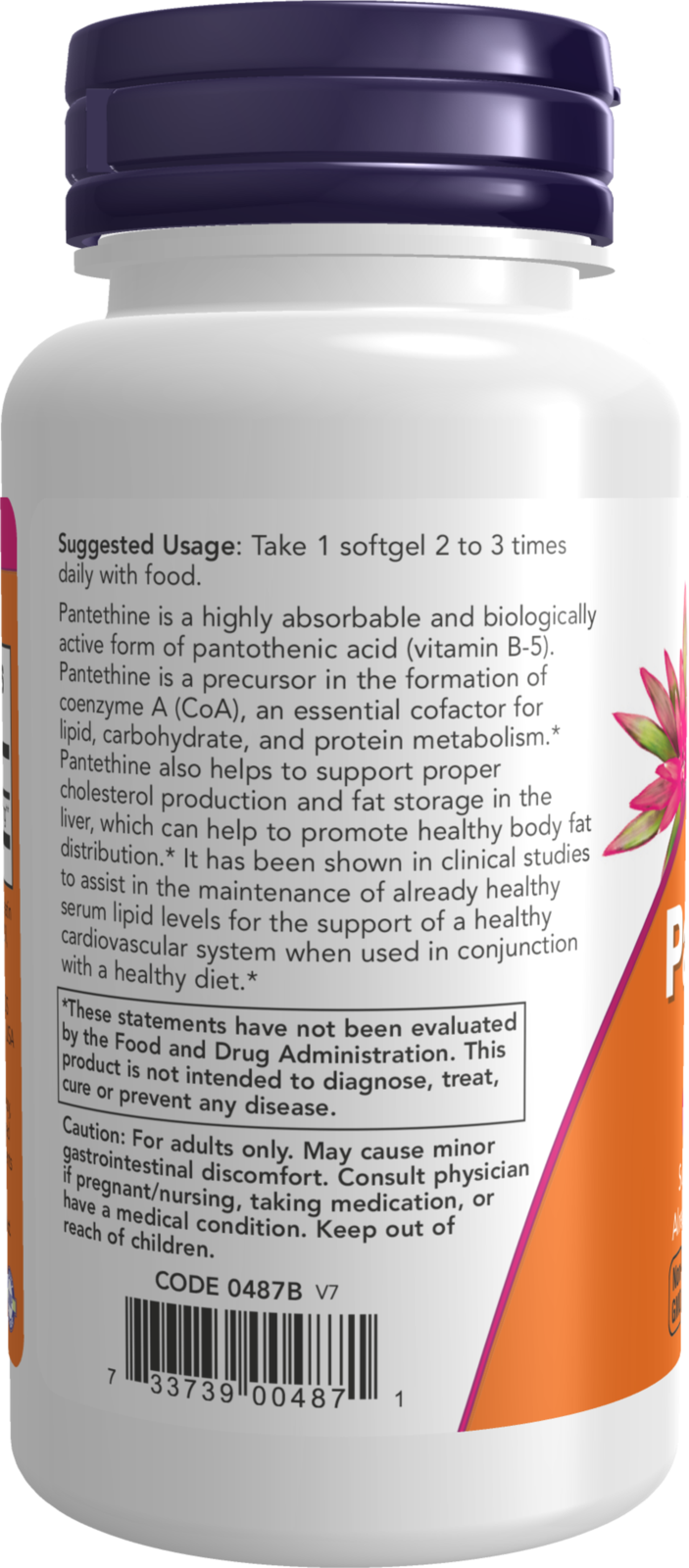 NOW Supplements, Pantethine 300 mg, Cardiovascular Health*, 60 Softgels
