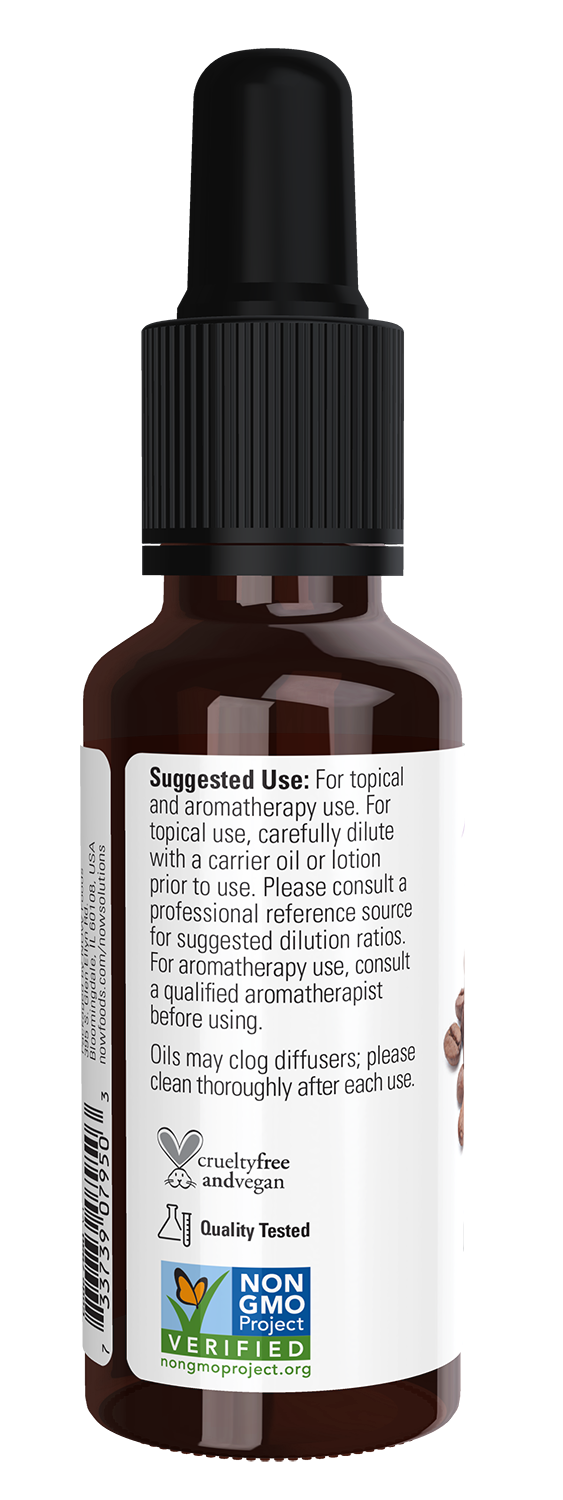 NOW Solutions, Coffee Oil, Undiluted, Cold Pressed, with Dropper, 1 fl. oz