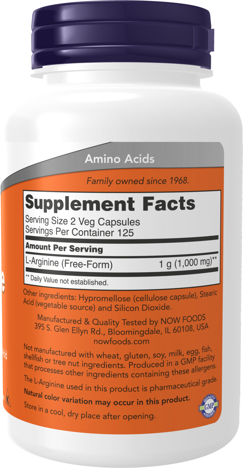 NOW Supplements, L-Arginine 500 mg, Amino Acid, 250 Veg Caps
