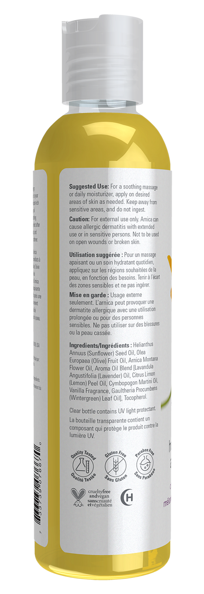 NOW Solutions, Arnica Soothing Massage Oil, Comforting Blend, 8 fl. oz