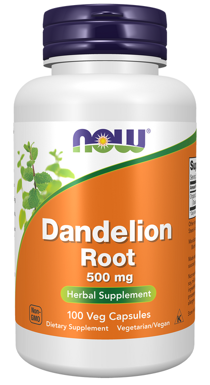 NOW Supplements, Dandelion Root 500 mg, Herbal Supplement, 100 Veg Caps
