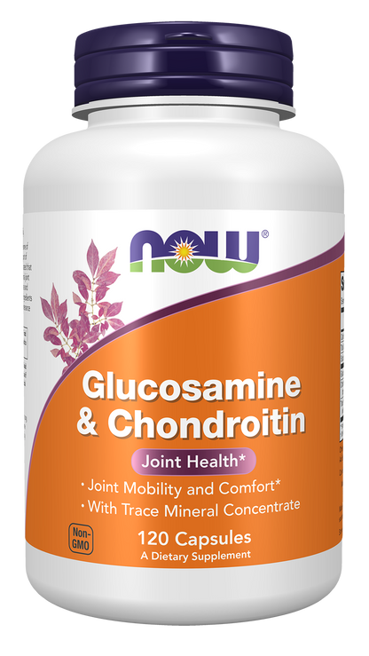 NOW Supplements, Glucosamine & Chondroitin with Alfalfa, 120 Caps