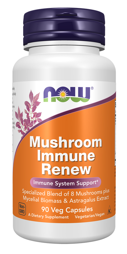 NOW Supplements, Mushroom Immune Renew, Immune System Support*, 90 Veg Caps