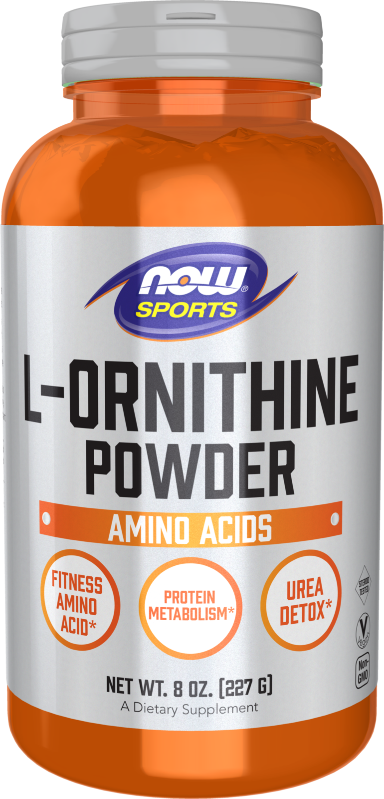 NOW Sports, L- Ornithine Powder, Protein Metabolism* and Urea Detox*, 8 oz
