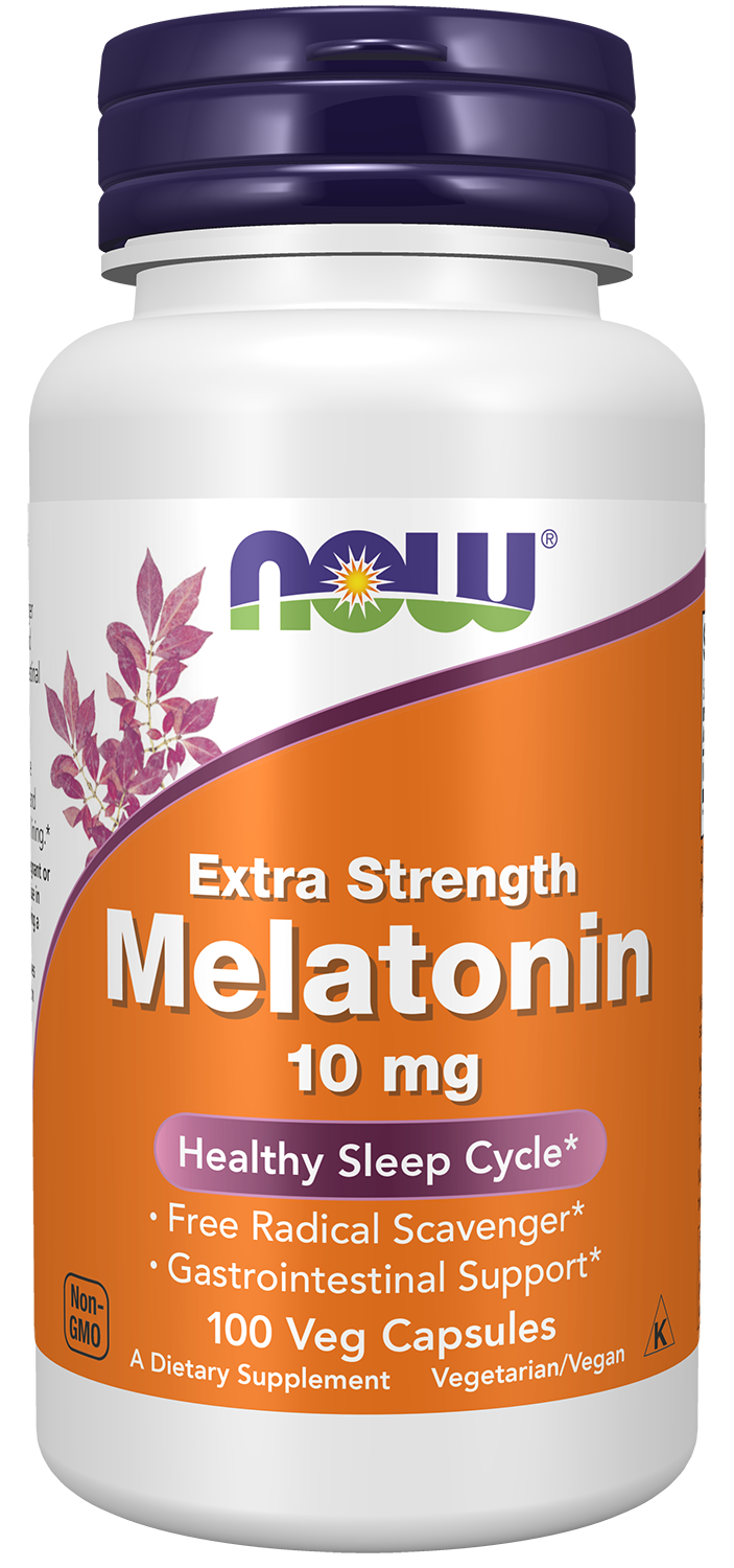 NOW Supplements, Melatonin, Extra Strength 10 mg, 100 Veg Caps