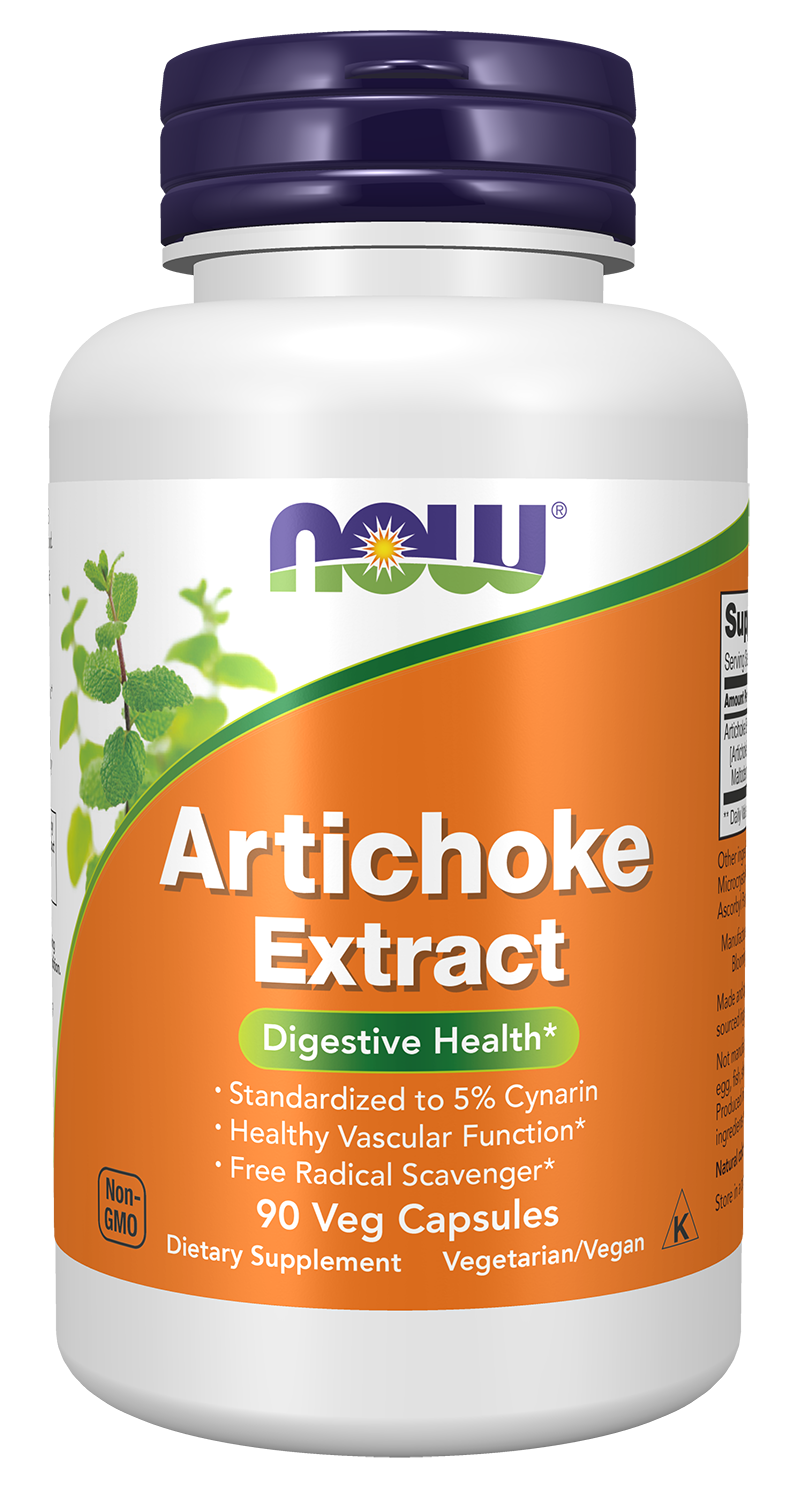 NOW Supplements, Artichoke Extract (Std. 5% Cynarin), 90 Veg Caps