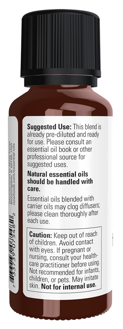 NOW Essential Oils, Frankincense Oil Blend in Jojoba, Steam Dist., 1 fl. oz
