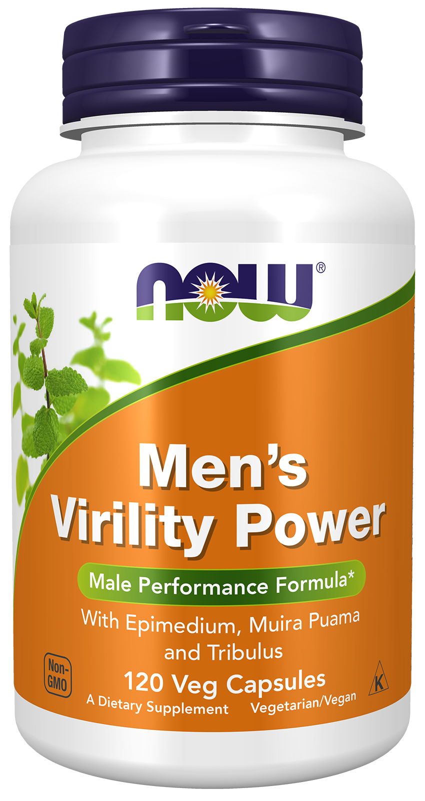 NOW Supplements, Men's Virility Power, Featuring Epimedium or "Horny Goat Weed", Muira Puama, Maca and Tribulus, 120 Veg Capsules