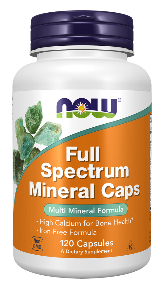 NOW Supplements, Full Spectrum Mineral Caps, Multi Minerals, 120 Veg Caps