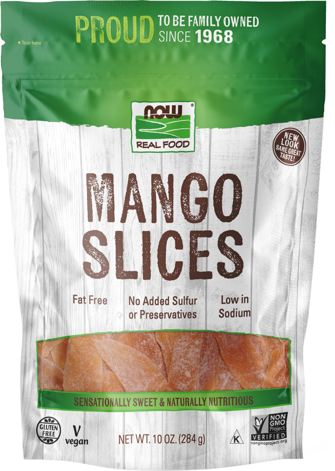 NOW Foods, Mango Slices, No Preservatives or Added Sulfur, Fat-Free, 10 oz