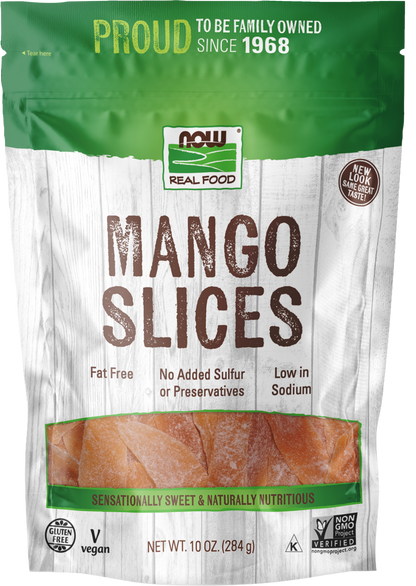 NOW Foods, Mango Slices, No Preservatives or Added Sulfur, Fat-Free, 10 oz