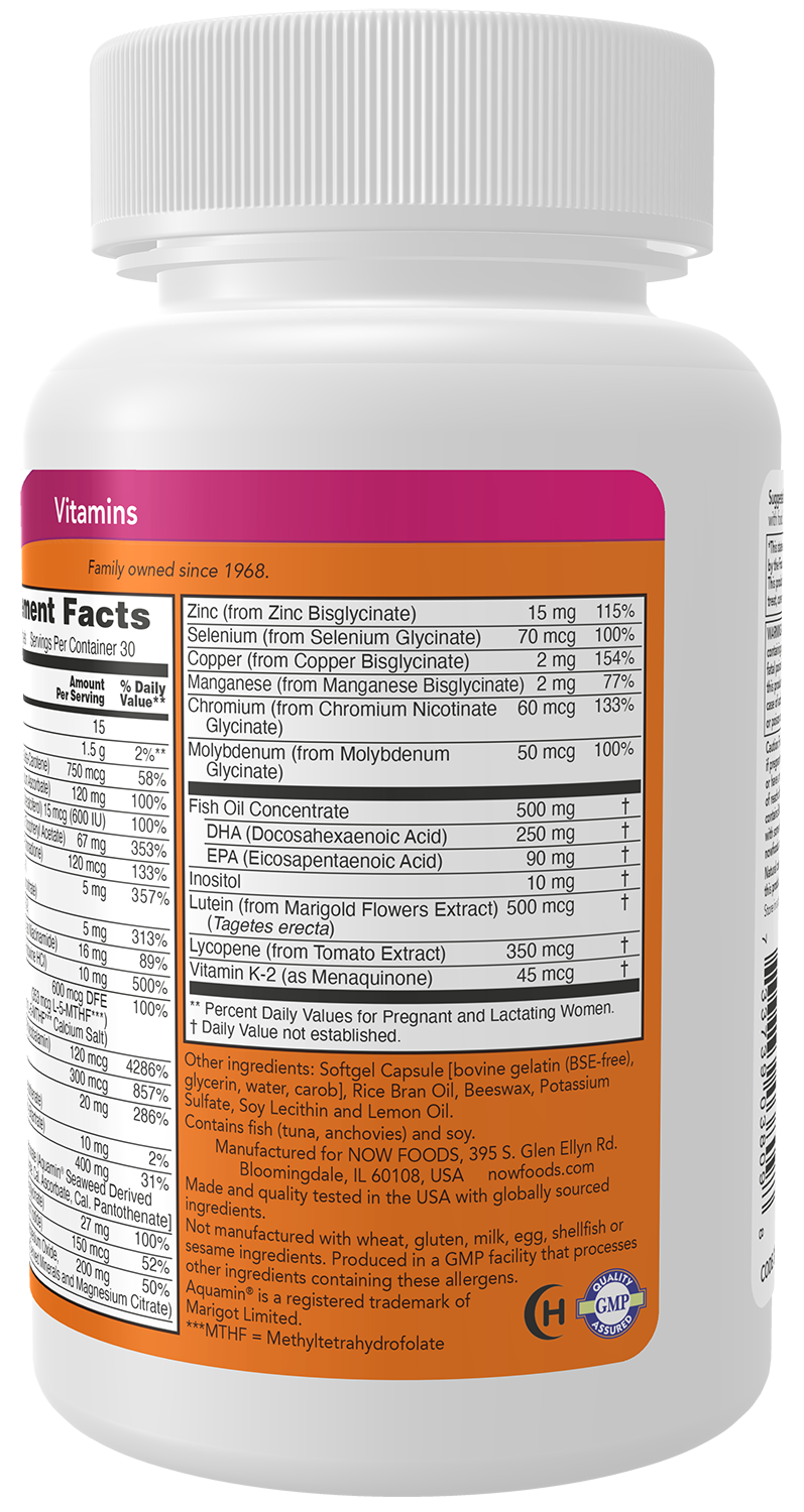 NOW Supplements, Prenatal Gels + DHA with 250 mg DHA, 90 Softgels