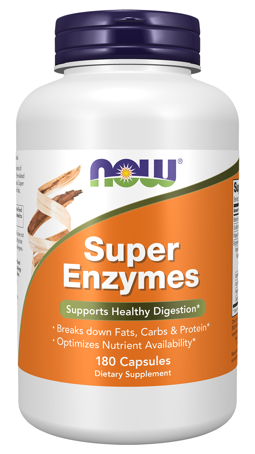 NOW Supplements, Super Enzymes, Bromelain, Ox Bile, Pancreatin, 180 Caps