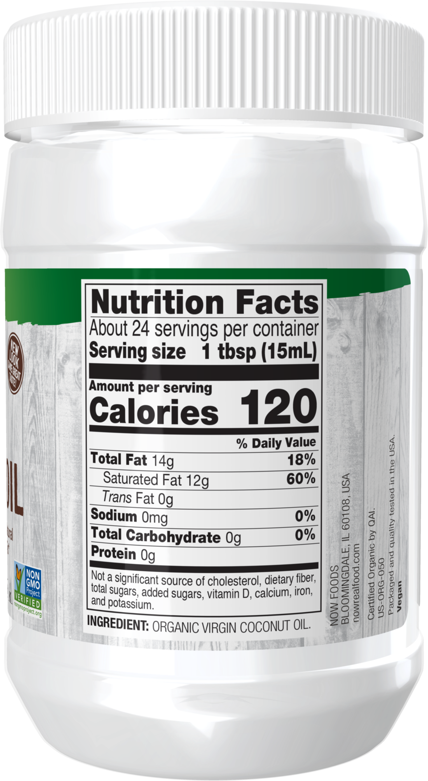NOW Foods, Certified Organic Virgin Coconut Oil, Unrefined, 12 fl. oz