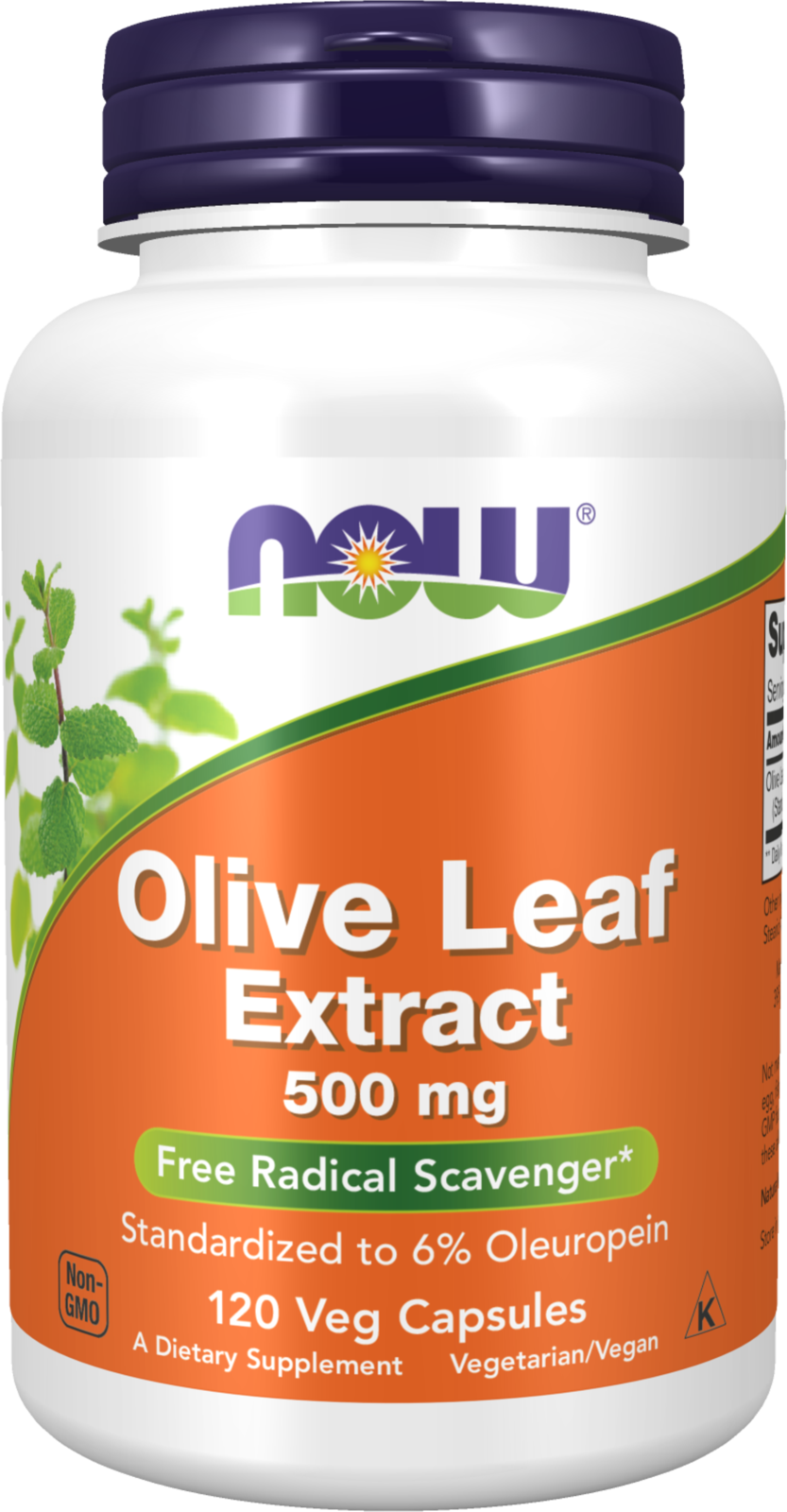 NOW Supplements, Olive Leaf Extract 500 mg, 120 Veg Caps