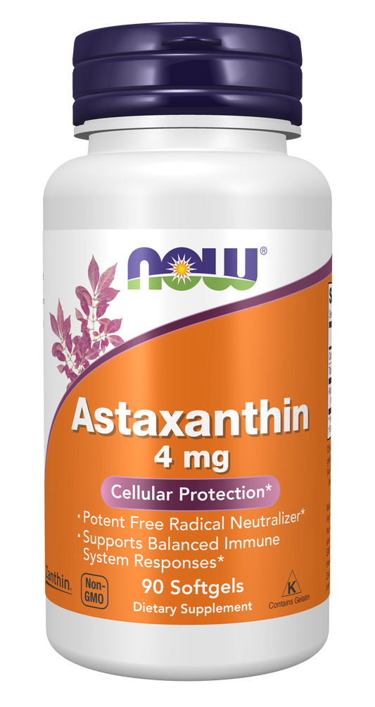 NOW Supplements, Astaxanthin 4 mg, Zanthin®, 90 Softgels