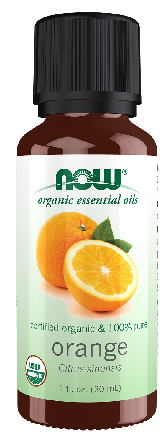 NOW Essential Oils, Organic Orange Oil, Cold Pressed, Undiluted, 1 fl. oz