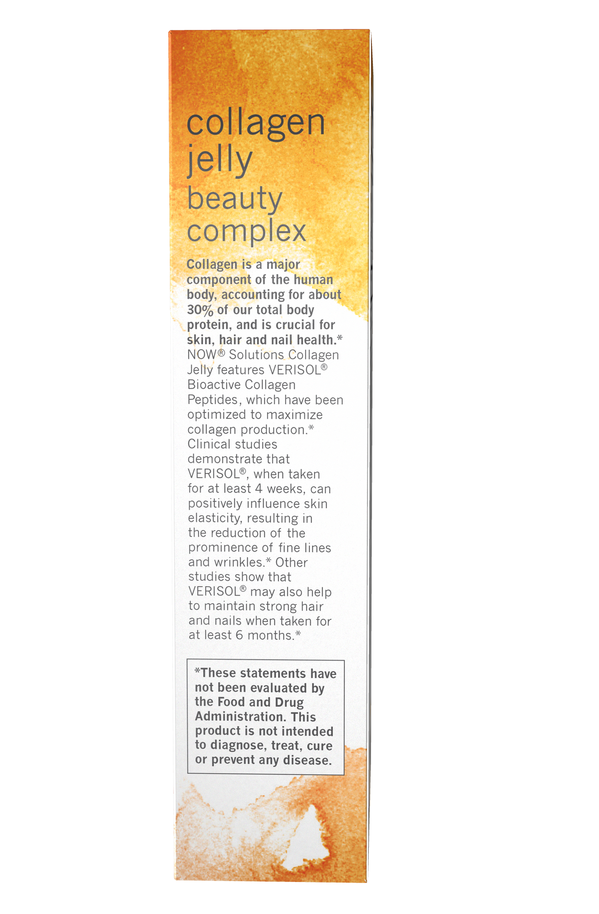 NOW Solutions, Collagen Jelly Beauty Complex, Orange, 10 Jelly Sticks