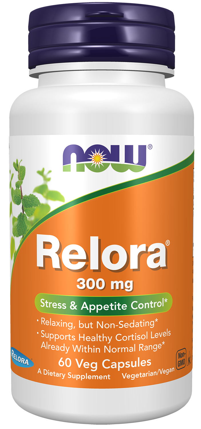NOW Supplements, Relora 300 mg, Blend of Plant Extracts, 60 Veg Caps