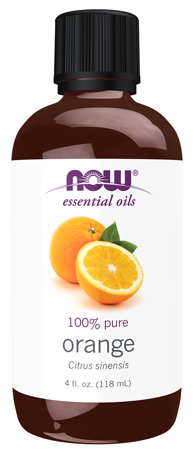 NOW Essential Oils, Sweet Orange Oil, Undiluted, Cold Pressed, 4 fl. oz