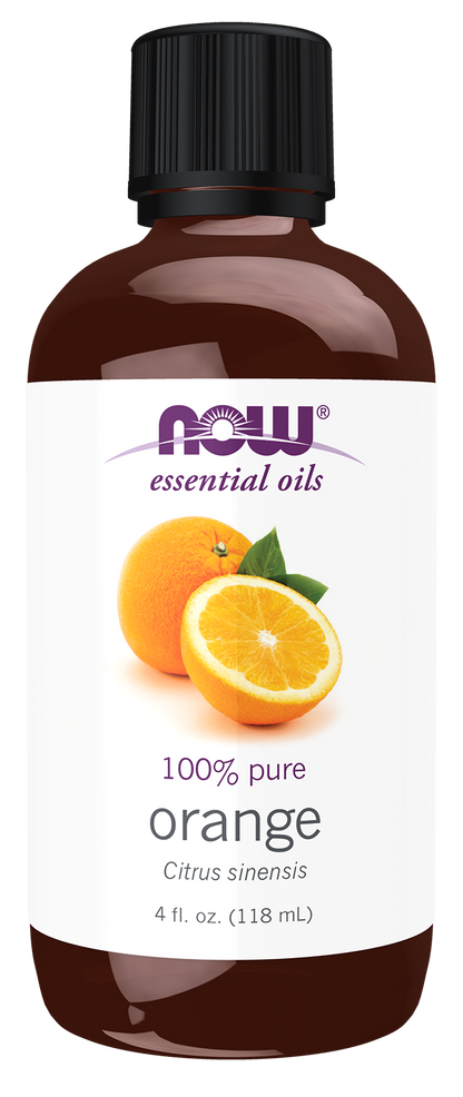 NOW Essential Oils, Sweet Orange Oil, Undiluted, Cold Pressed, 4 fl. oz