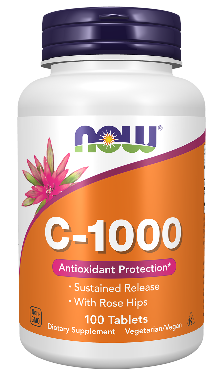 NOW Supplements, Vitamin C-1,000 w/ Rose Hips, Sustained Release, 100 Tabs
